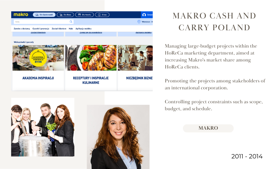 Project manager at makro cash and carry